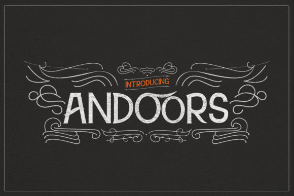 Andoors: The Vintage Display Font for Bold Creations