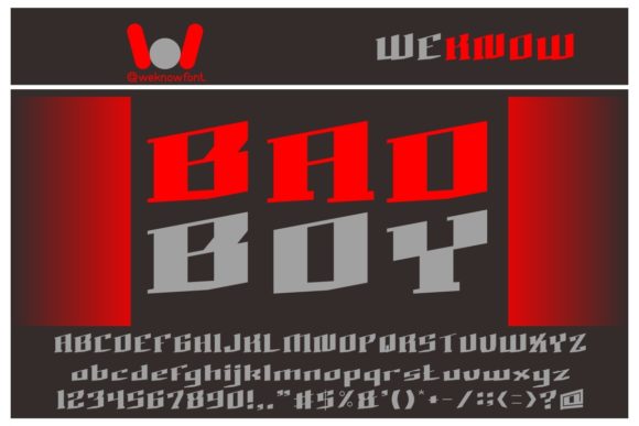 Bad Boy: The Bold, Robotic Display Font Redefining Futuristic Design
