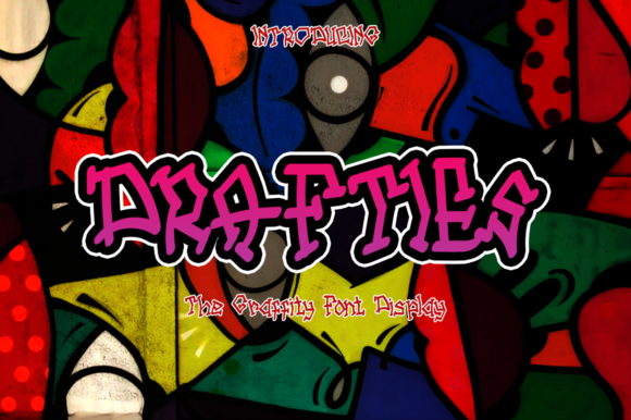 Drafties: The Graffiti Display Font That Brings Urban Energy to Your Projects