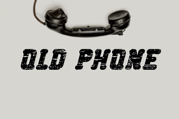 Old Phone: The Bold, Rough Display Font That Demands Attention