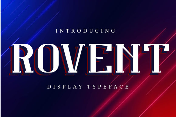 Rovent: A Bold Display Font for Retro-Inspired Design