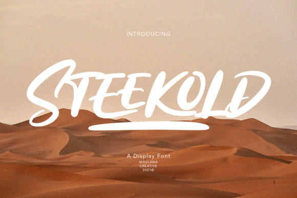 Steekold: The Modern Brushed Font for Any Project