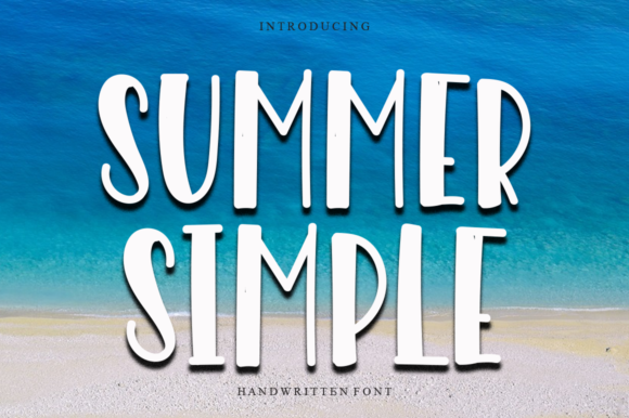 Summer Simple: A Bold Display Font for Distinctive Craft Projects