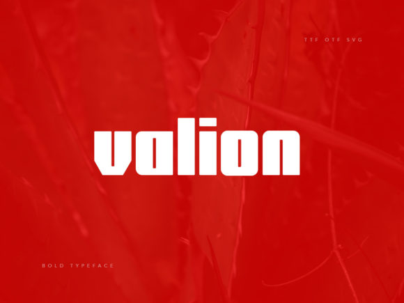 Valion: The Bold Display Font for Assertive Designs